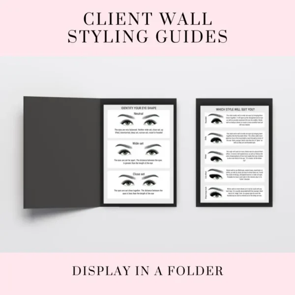 Editable Client Wall Lash Styling Guides (Edit in Canva) - Image 3