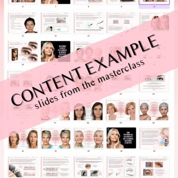 Eyelash Extensions For Mature Clients -Example Content